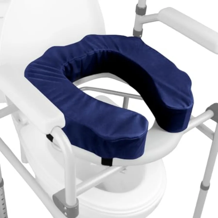 Raised Toilet Seat Cushion High-Density Foam Booster Pad for Elderly, Seniors, Disabled Toilet Riser for Standard and Elongated
Raised Toilet Seat Cushion High-Density Foam Booster Pad for Elderly, Seniors, Disabled Toilet Riser for Standard and Elongated