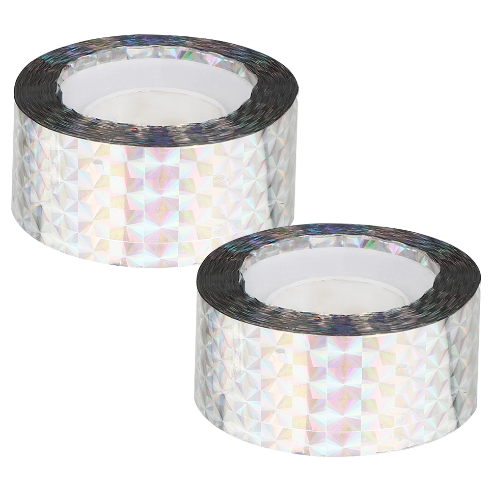 2 Rolls Bird Scaring Tape Double Sided PET Material Wind Twisting Repellent Gardens Crops chards Balconies Parking Garages 
2 Rolls Bird Scaring Tape Double Sided PET Material Wind Twisting Repellent Gardens Crops chards Balconies Parking Garages