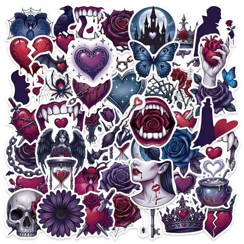 10/30/50PCS Gothic Valentine's Day Sticky PVC Sticker Stationery DIY Laptop Luggage Skateboard Decoration Scrapbooking
10/30/50PCS Gothic Valentine's Day Sticky PVC Sticker Stationery DIY Laptop Luggage Skateboard Decoration Scrapbooking