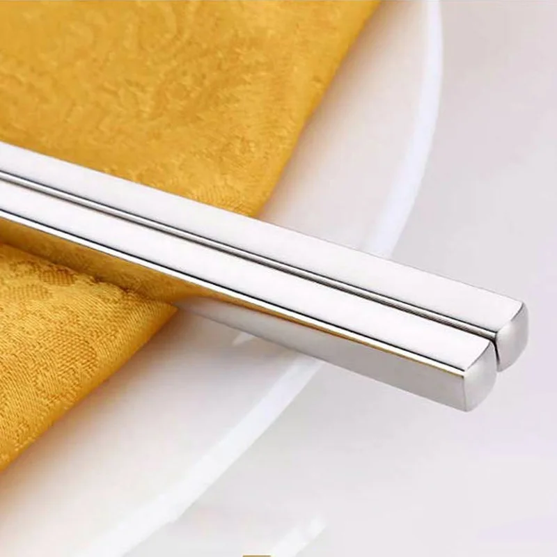 5 Pair Square Alloy Chopstick Japanese Chinese Chopsticks Reusable Silver Sushi Chop Sticks Stainless Steel Chopsticks
5 Pair Square Alloy Chopstick Japanese Chinese Chopsticks Reusable Silver Sushi Chop Sticks Stainless Steel Chopsticks