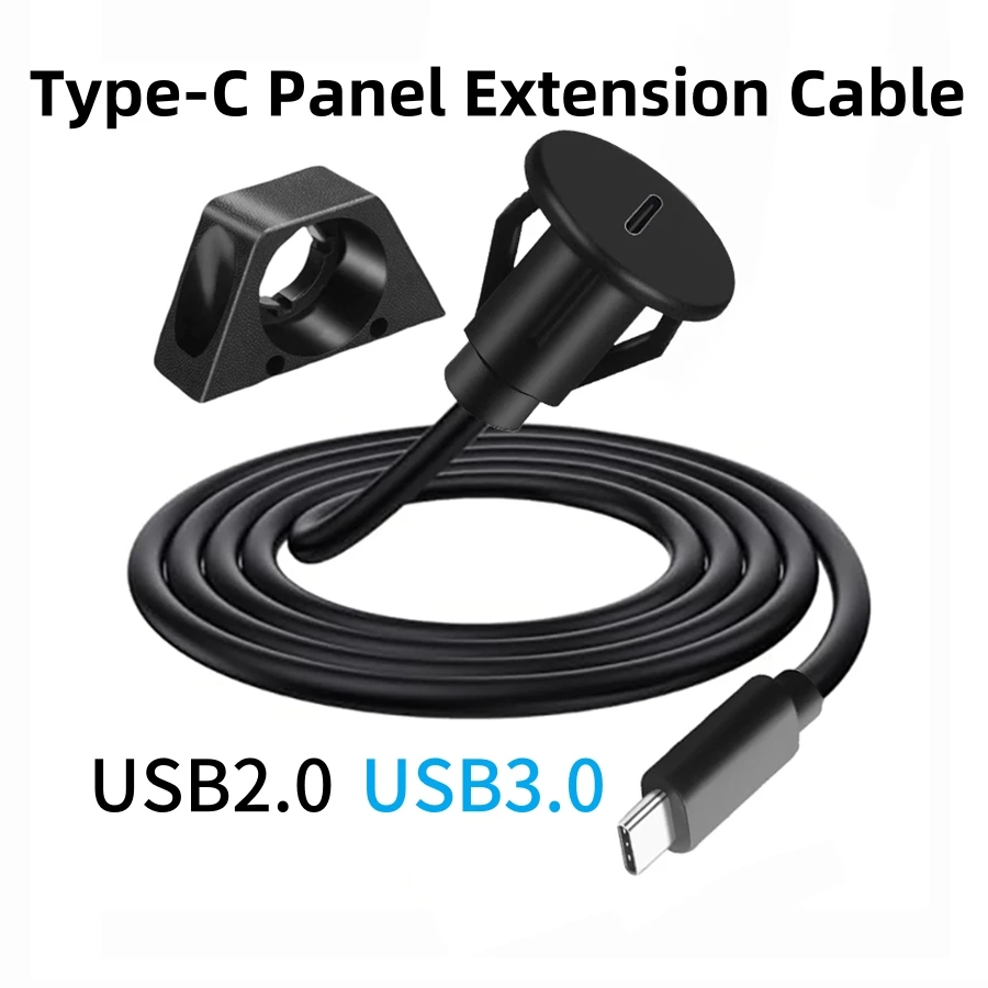 1M USB 2.0&3.0 Cable Type C Male To Female Flush Mount Panel Extension Cord with Buckle for Car Truck Boat Motorcycle Dashboard
1M USB 2.0&3.0 Cable Type C Male To Female Flush Mount Panel Extension Cord with Buckle for Car Truck Boat Motorcycle Dashboard