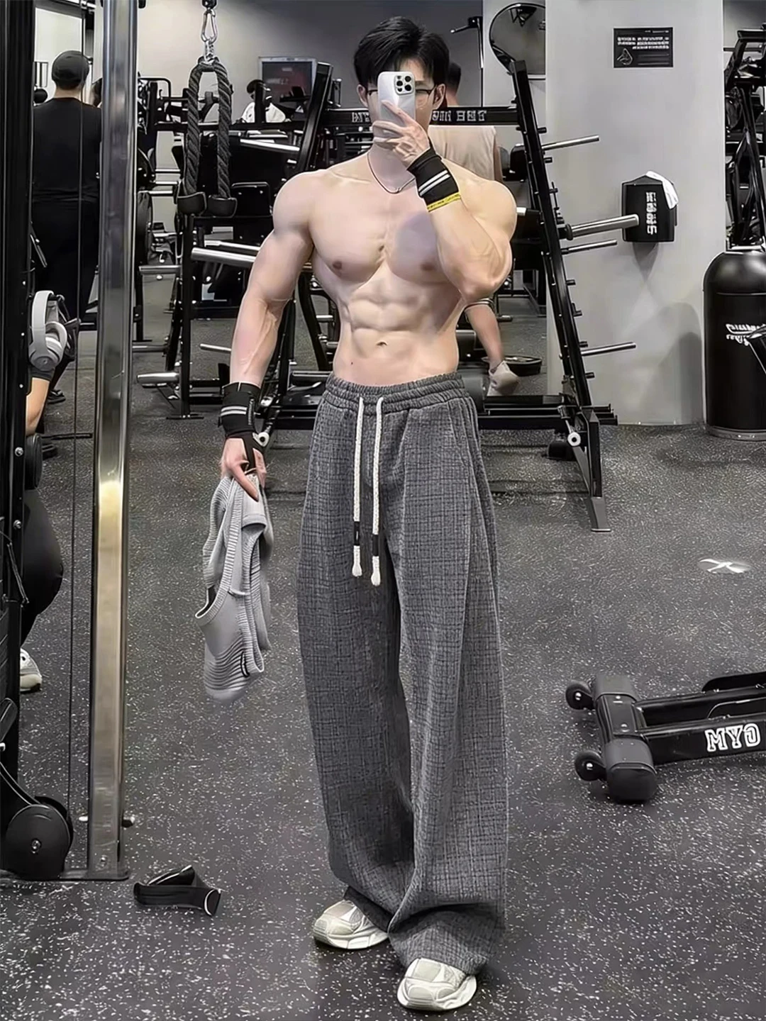 Ay Вязаные прямые брюки для фитнеса на подкладке, мужские осенне-зимние повседневные брюки в американском стиле High Street Spor
Ay Вязаные прямые брюки для фитнеса на подкладке, мужские осенне-зимние повседневные брюки в американском стиле High Street Spor