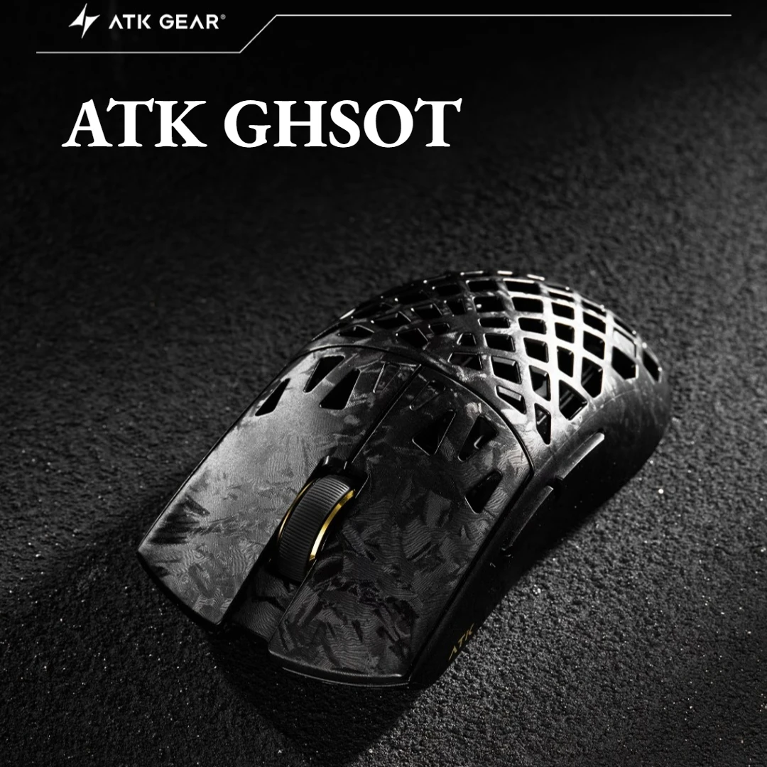 ATK GHOST Wireless Mouse Custom 48g Lightweight PAW3950Ultra Dual 8K Carbon Fibre Ultimate Extreme Mouse E-Sport Gamer Accessory
ATK GHOST Wireless Mouse Custom 48g Lightweight PAW3950Ultra Dual 8K Carbon Fibre Ultimate Extreme Mouse E-Sport Gamer Accessory