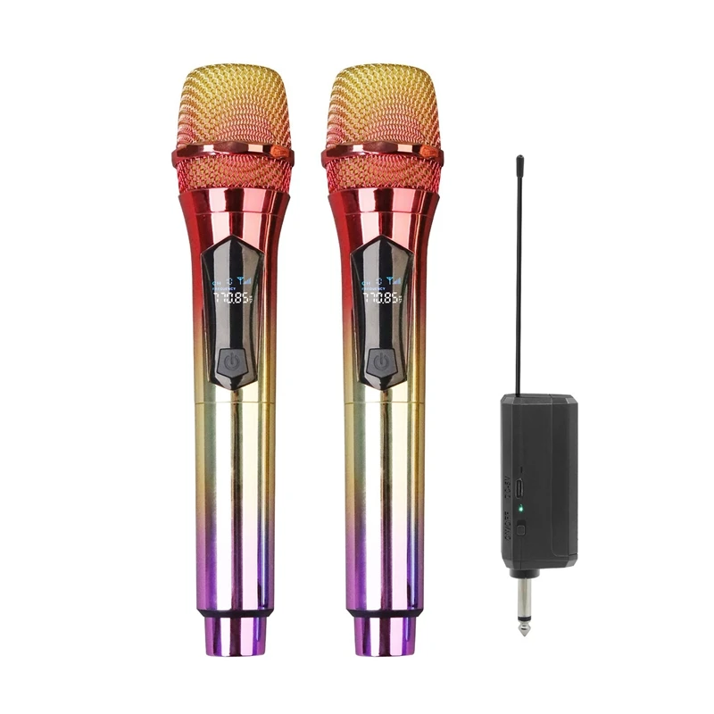 Wireless Microphone, Handheld Dynamic Microphone Wireless Mic System Set With Rechargeable Receiver C Durable Easy Install
Wireless Microphone, Handheld Dynamic Microphone Wireless Mic System Set With Rechargeable Receiver C Durable Easy Install