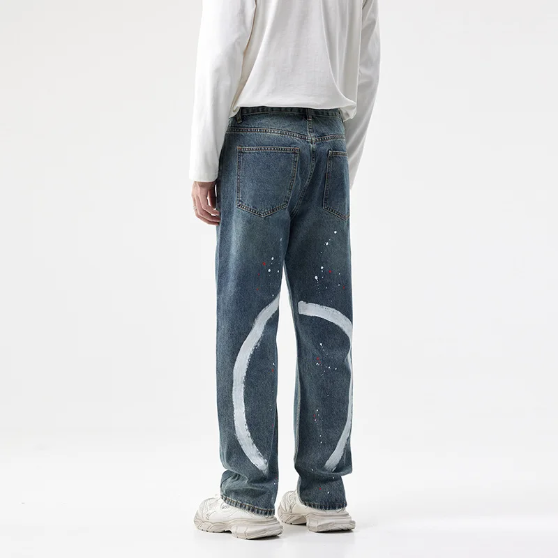 Men's paint printed jeans2024new fall winter trend casual street hip hop loose straight mopping Y2K pants
Men's paint printed jeans2024new fall winter trend casual street hip hop loose straight mopping Y2K pants