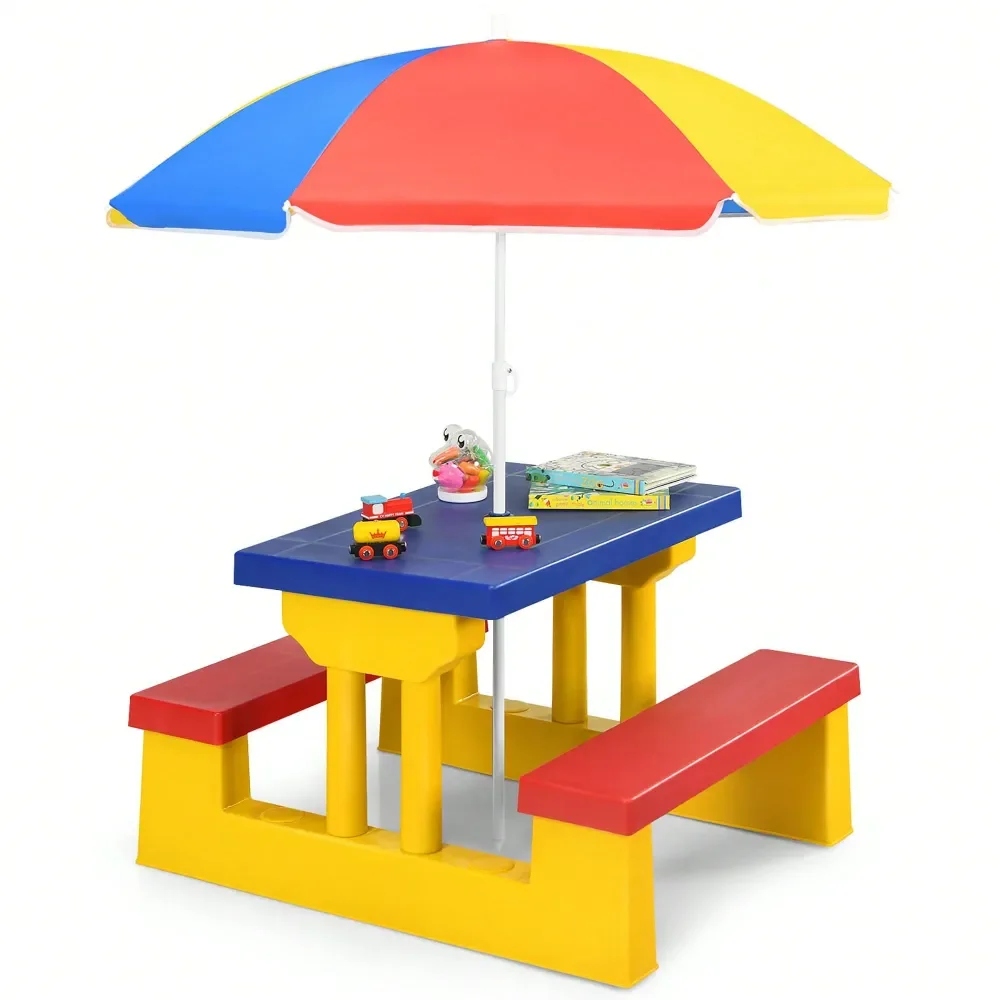 Kids' Tables And Chairs Escritorio Para NiñosPicnic Table Set With Removable Umbrella Indoor Outdoor Garden Patio Multicolor Gre
Kids' Tables And Chairs Escritorio Para NiñosPicnic Table Set With Removable Umbrella Indoor Outdoor Garden Patio Multicolor Gre