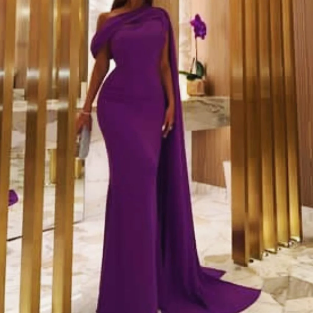 Customized High Quality Jersey One Shoulder Evening Dress Graceful Sleeveless Prom Dress Saudi Arabia 2025 Robe de soirée
Customized High Quality Jersey One Shoulder Evening Dress Graceful Sleeveless Prom Dress Saudi Arabia 2025 Robe de soirée