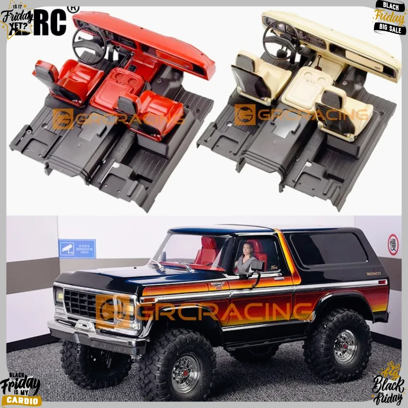 RC Car Full Interior Body Shell Cab Seat Kit for 1/10 RC Crawler for Traxxas TRX-4 for TRX4 Bronco G161R
RC Car Full Interior Body Shell Cab Seat Kit for 1/10 RC Crawler for Traxxas TRX-4 for TRX4 Bronco G161R