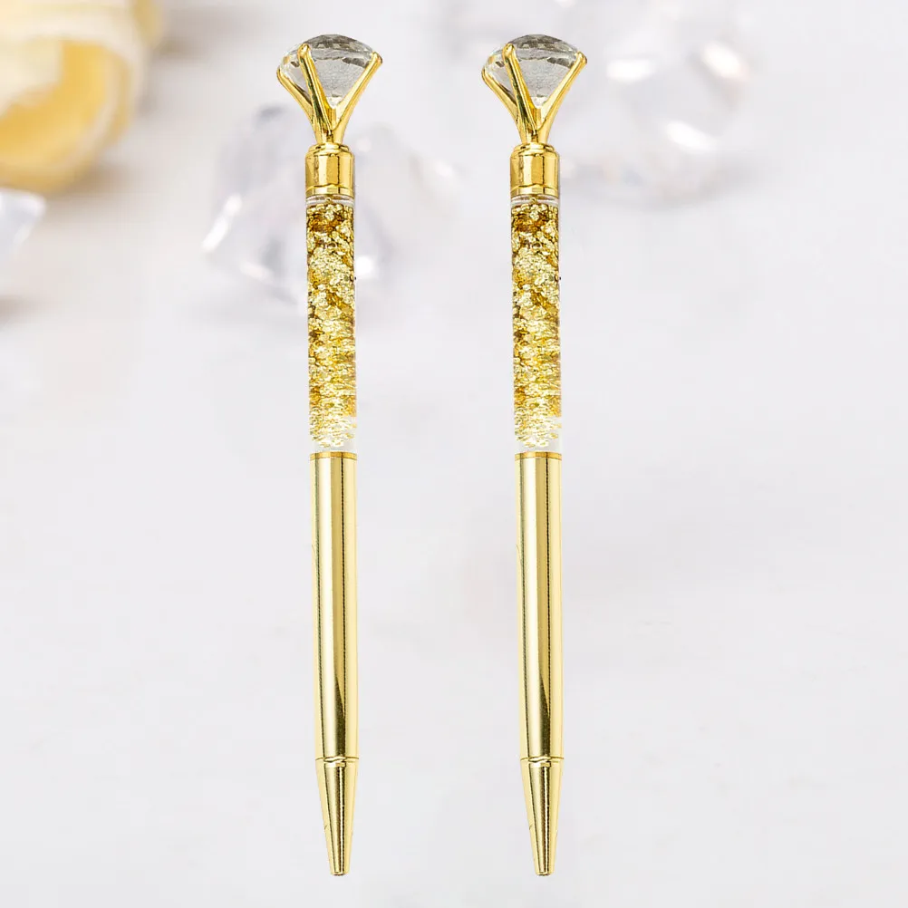 2Pcs Metal Ballpoint Pen Large Crystal Diamond Decorative Sparkling Roller Ball Pen Set Office School Writing Gifts
2Pcs Metal Ballpoint Pen Large Crystal Diamond Decorative Sparkling Roller Ball Pen Set Office School Writing Gifts