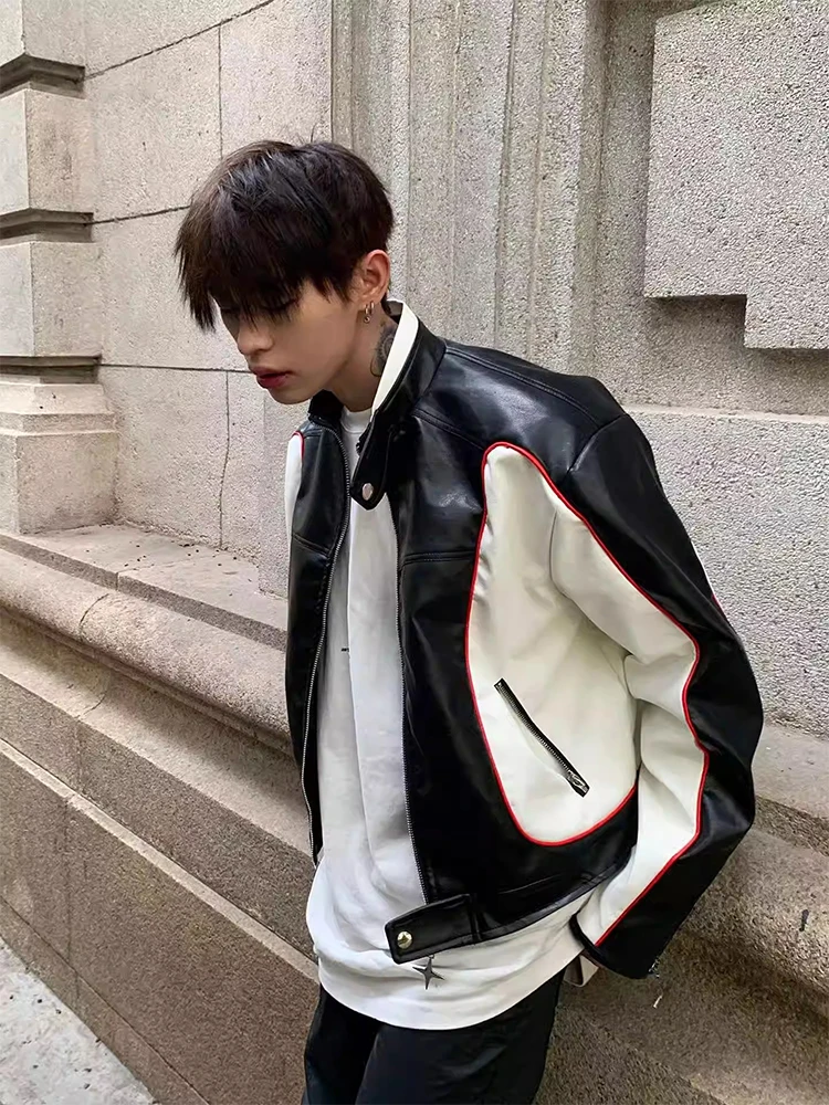 American Retro Short Motorcycle Jacket Shoulder Pads PU Leather Men's Racing Suit Casual Loose Fit Youthful Style
American Retro Short Motorcycle Jacket Shoulder Pads PU Leather Men's Racing Suit Casual Loose Fit Youthful Style