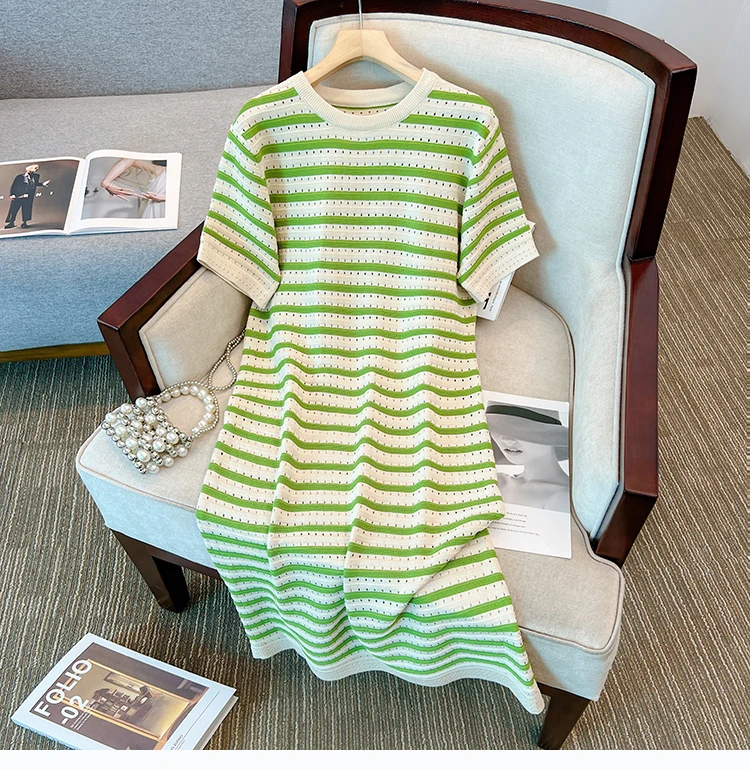Vintage striped loose Elegant Chic Slim Pleated Dress French Evening High Street Plus Size Clothing
Vintage striped loose Elegant Chic Slim Pleated Dress French Evening High Street Plus Size Clothing