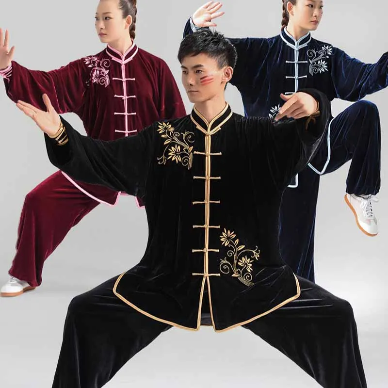 Unisex Kung Fu Costume Autumn Winter Velvet Embroidery Tai Chi Practice Clothing Thickened Martial Arts Performance Outfit
Unisex Kung Fu Costume Autumn Winter Velvet Embroidery Tai Chi Practice Clothing Thickened Martial Arts Performance Outfit
