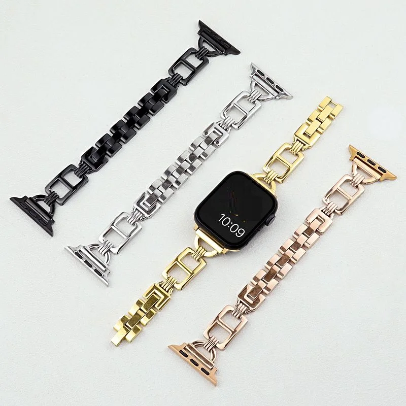 Elegant Metal Wristband Straps for Apple Watch Band 42 46 49 38 45mm Stainless Steel Smartwatch Bracelet for iWatch S10 9 6 8 SE
Elegant Metal Wristband Straps for Apple Watch Band 42 46 49 38 45mm Stainless Steel Smartwatch Bracelet for iWatch S10 9 6 8 SE