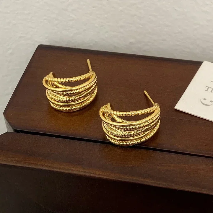 Real 925 Sterling Silver Letter C Cross Twisted Stud Earrings for Women Minimalist Trendy Fine Jewelry Geometric Accessories
Real 925 Sterling Silver Letter C Cross Twisted Stud Earrings for Women Minimalist Trendy Fine Jewelry Geometric Accessories