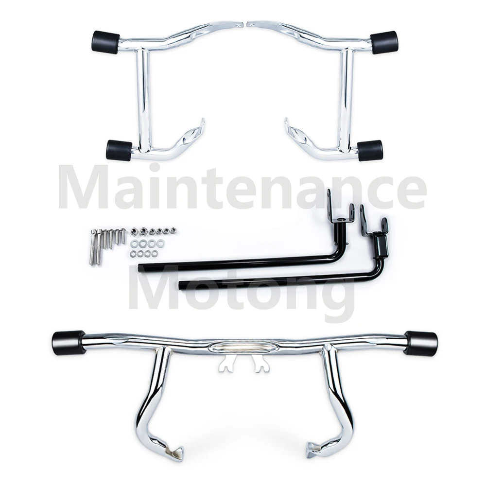 Saddlebag Guard Rails Bag Guards Front Highway Engine Guard For Harley Road Glides Street Glides Road Glides FLHT FLHX 2014-2025
Saddlebag Guard Rails Bag Guards Front Highway Engine Guard For Harley Road Glides Street Glides Road Glides FLHT FLHX 2014-2025