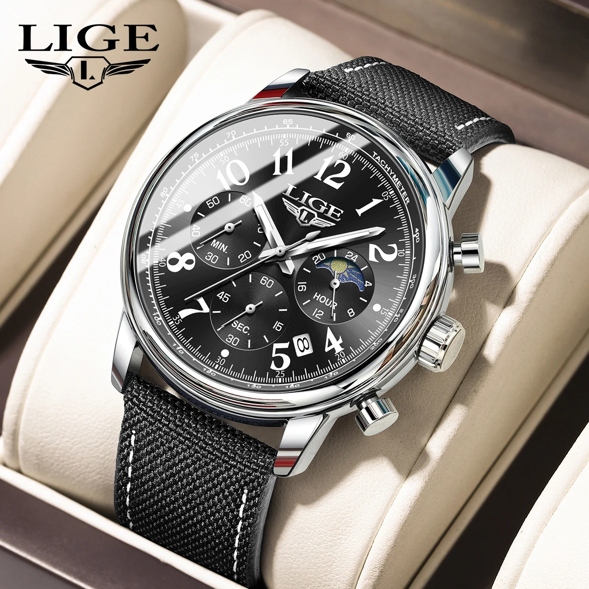 LIGE Business Watches for Man Sports Waterproof Luminous Chronograph Date Men's Luxury Watches Quartz Nylon Leather Men Clock
LIGE Business Watches for Man Sports Waterproof Luminous Chronograph Date Men's Luxury Watches Quartz Nylon Leather Men Clock