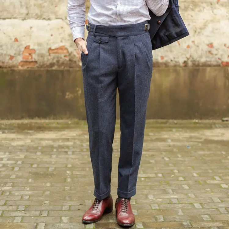 Men 2024 Autumn Winter Fashion Straight Fit Business Suits Pants Men's Casual Woolen Trousers Mens New Formal Wool Pants A439
Men 2024 Autumn Winter Fashion Straight Fit Business Suits Pants Men's Casual Woolen Trousers Mens New Formal Wool Pants A439