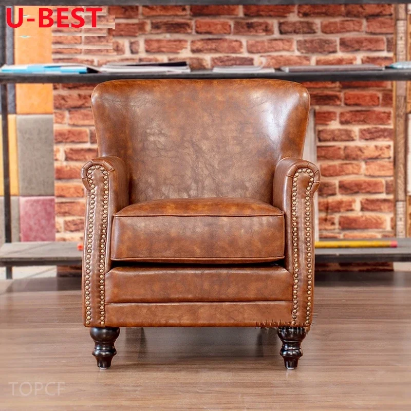 U-Best Tiger Chair Американский стиль Кантри Одиночный диван-кресло Винтаж Кофейня Гостиная Кожаный офисный стул
U-Best Tiger Chair Американский стиль Кантри Одиночный диван-кресло Винтаж Кофейня Гостиная Кожаный офисный стул