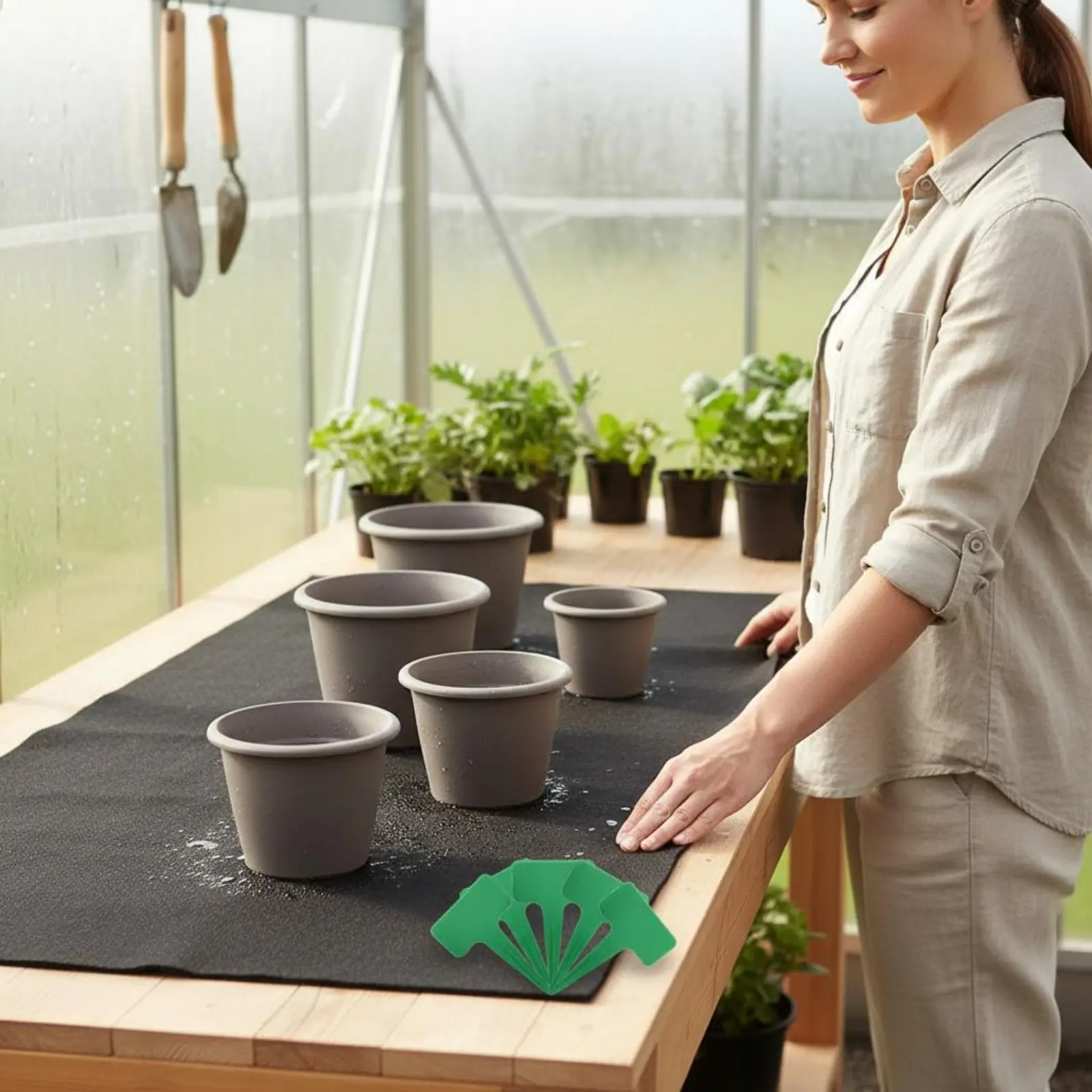 Automatic Watering Capillary Mat 3mm Thick Automatic Watering Mat Hydroponic Matting Cut to Size Tear-Resistant for Greenhouse
Automatic Watering Capillary Mat 3mm Thick Automatic Watering Mat Hydroponic Matting Cut to Size Tear-Resistant for Greenhouse