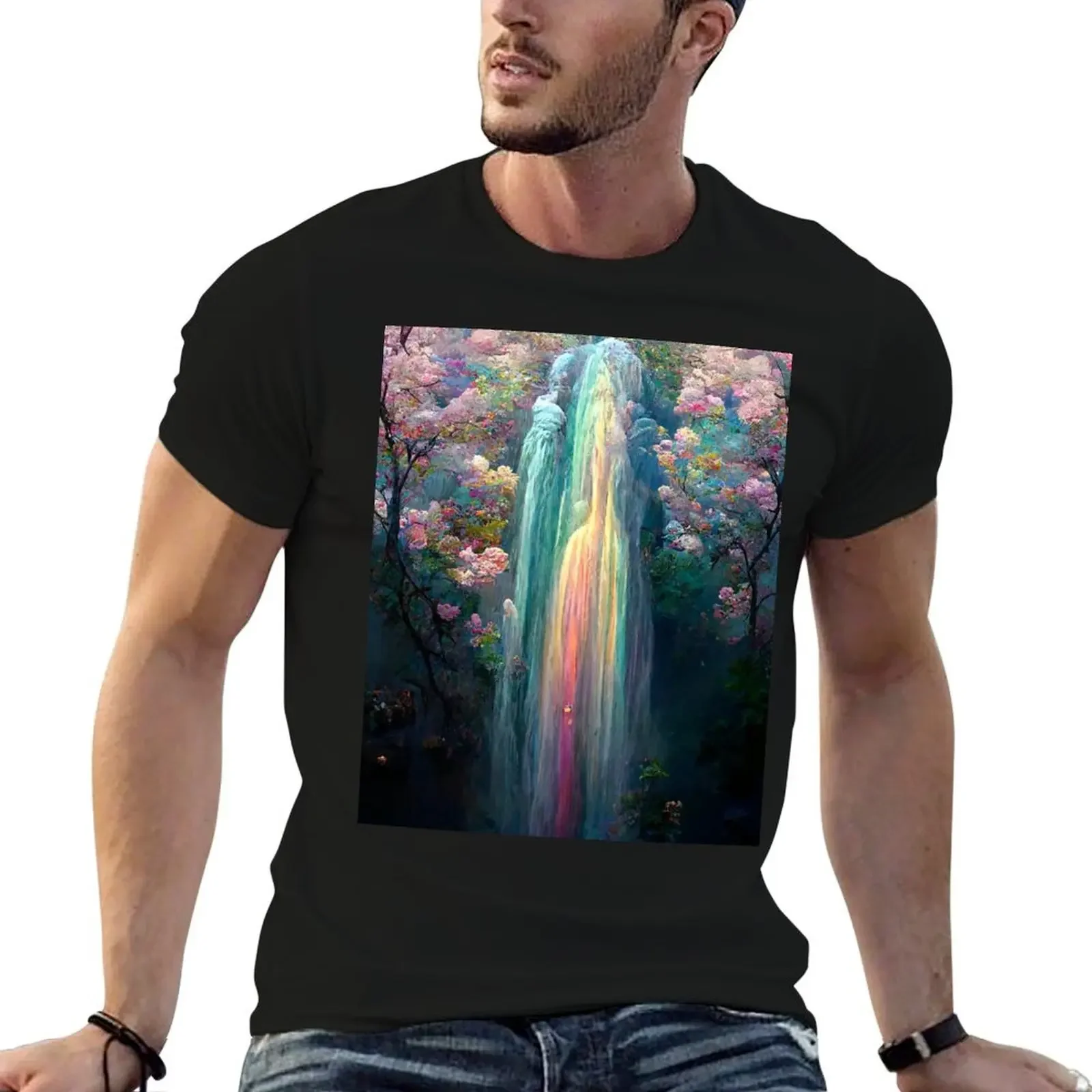 Pastel Room Decor Rainbow Waterfall Abstract Art Print T-Shirt gifts for boyfriend blanks mens designer clothes
Pastel Room Decor Rainbow Waterfall Abstract Art Print T-Shirt gifts for boyfriend blanks mens designer clothes