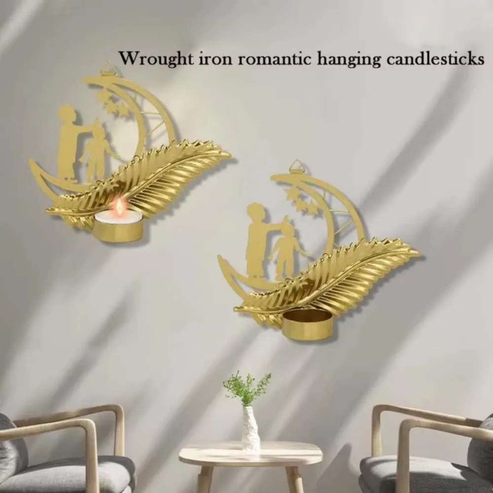 Hanging Wall Mount Candlestick Wrought Iron Light Luxury Leaf Candle Holder Geometric Metal Aromatherapy Rack Living Room
Hanging Wall Mount Candlestick Wrought Iron Light Luxury Leaf Candle Holder Geometric Metal Aromatherapy Rack Living Room