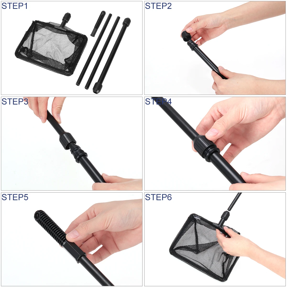 Telescopic Fishing Extendable Landing Net Fish Tank Lakes Ponds Durable Non-Absorbent Mesh Skid-Resistant Handle Saltwater
Telescopic Fishing Extendable Landing Net Fish Tank Lakes Ponds Durable Non-Absorbent Mesh Skid-Resistant Handle Saltwater