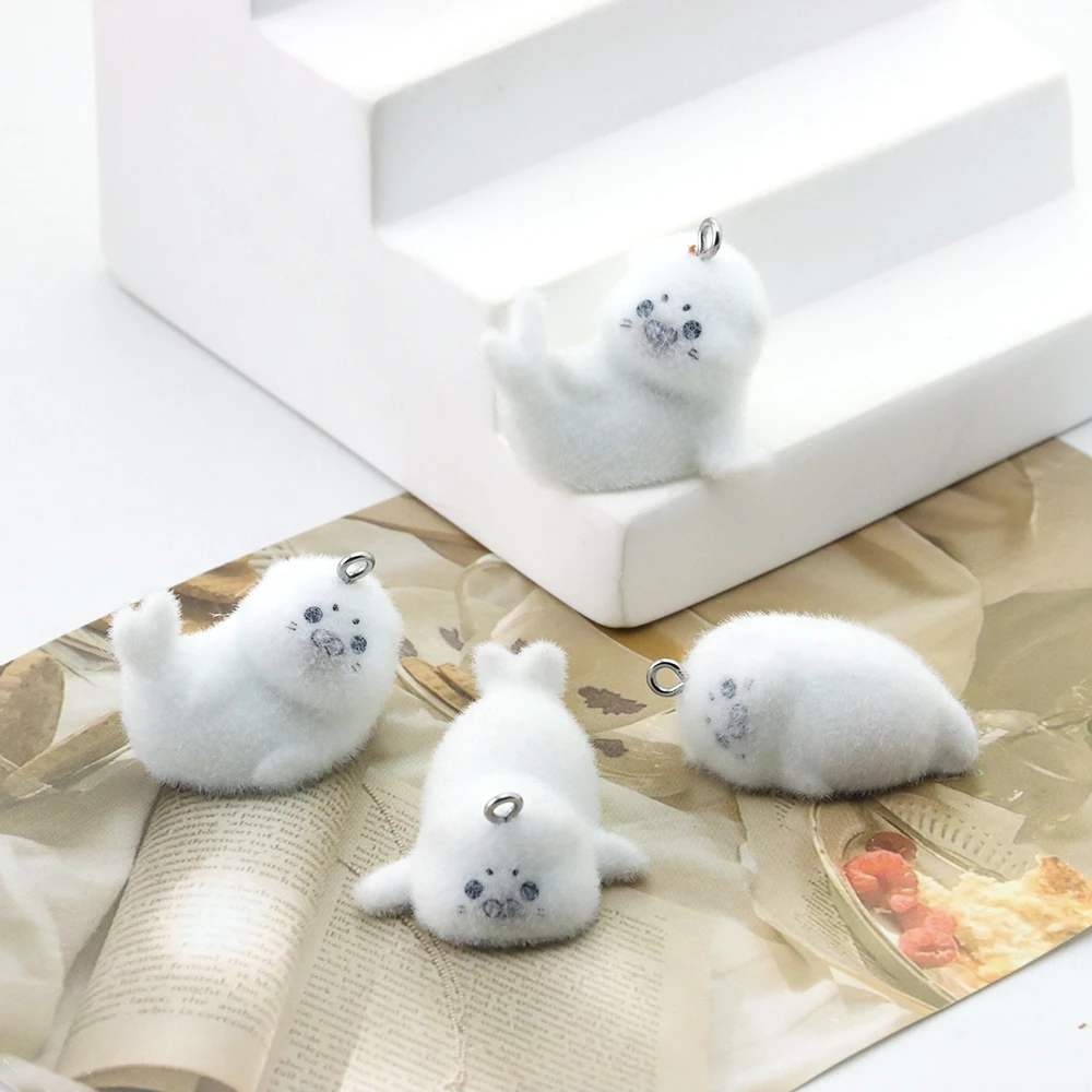 4/8Pcs 3D Flocking Resin Seal Charms Animal Doll Pendant for Necklace Earrings Keychain Making DIY Jewelry Adornment Accessories
4/8Pcs 3D Flocking Resin Seal Charms Animal Doll Pendant for Necklace Earrings Keychain Making DIY Jewelry Adornment Accessories
