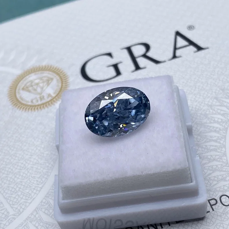 YanYao Jewelry New Fashion Crushed Ice Oval Blue Moissanite GRA Report Gemstone Suitable for Handmade Jewelry Making
YanYao Jewelry New Fashion Crushed Ice Oval Blue Moissanite GRA Report Gemstone Suitable for Handmade Jewelry Making