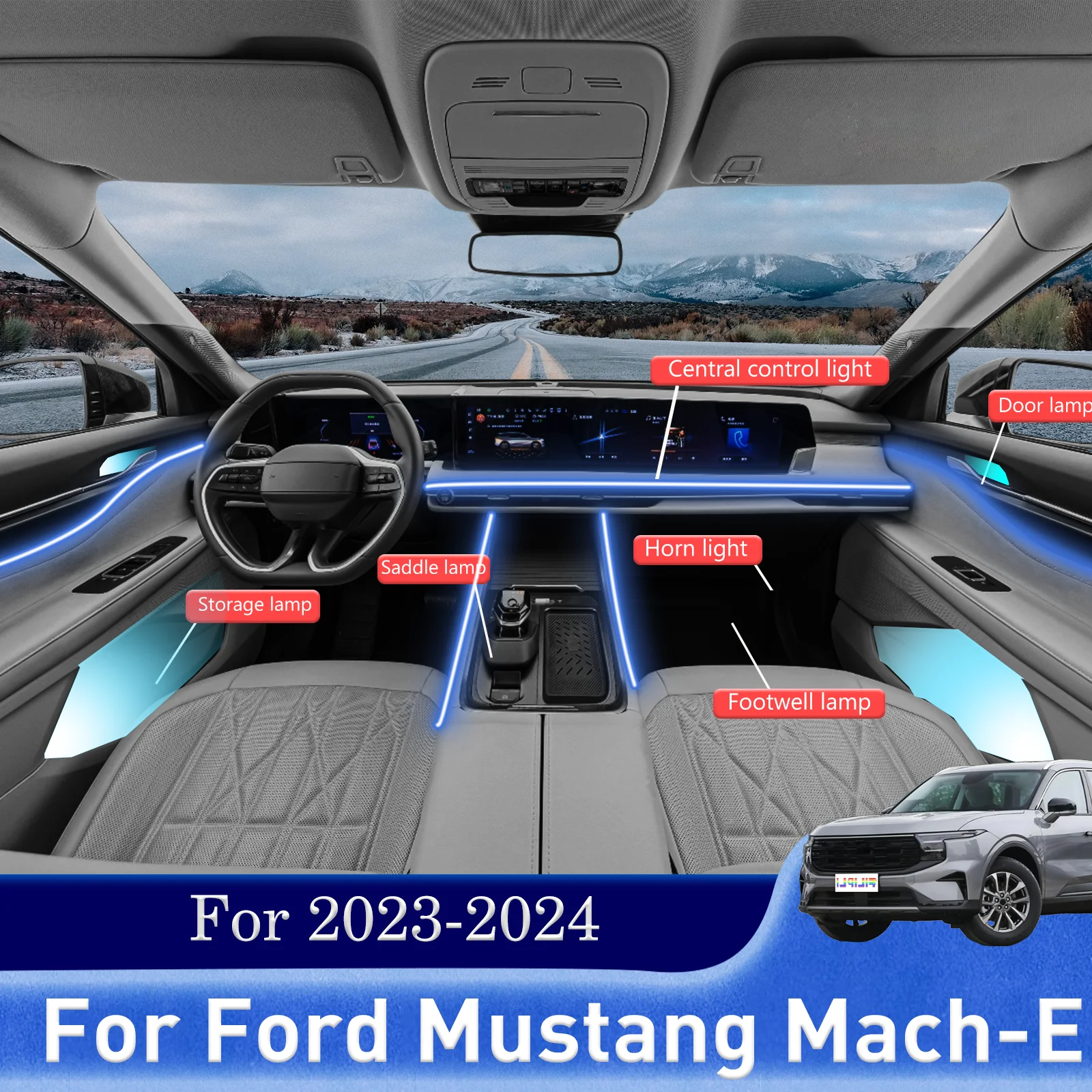 Умный пульт дистанционного управления для Ford Mustang Mach-E, RGB, 64 цвета, светодиодный светильник для салона автомобиля, набор для установки с удобным зажимом
Умный пульт дистанционного управления для Ford Mustang Mach-E, RGB, 64 цвета, светодиодный светильник для салона автомобиля, набор для установки с удобным зажимом