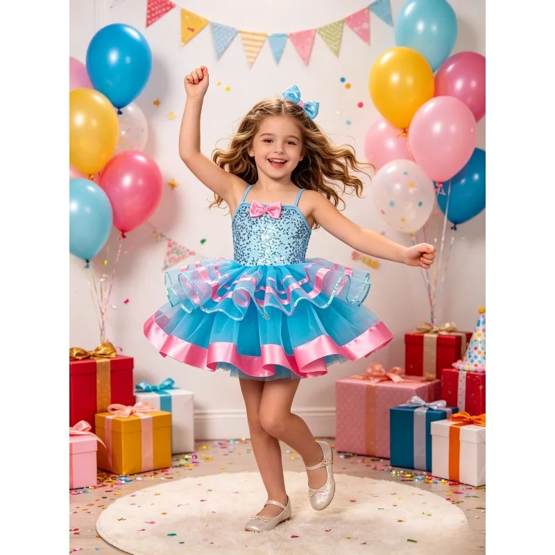 Tutu Dress Sequin Puffy Skirt Princess Style Dancewear Cute Outfit for Performance Kindergarten Show Holiday Carnival Party Wear
Tutu Dress Sequin Puffy Skirt Princess Style Dancewear Cute Outfit for Performance Kindergarten Show Holiday Carnival Party Wear