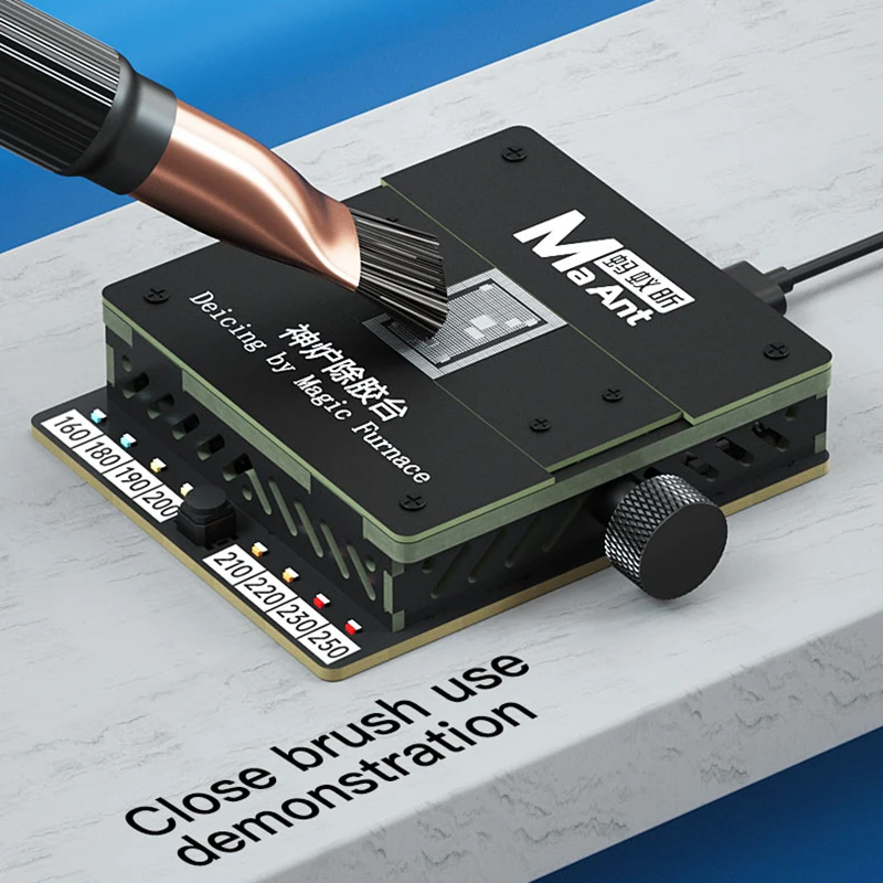 Maant SL-1 Mini universal adjustable temperature CPU heating platform for chip CPU glue removal Solder removal BGA Reballing
Maant SL-1 Mini universal adjustable temperature CPU heating platform for chip CPU glue removal Solder removal BGA Reballing