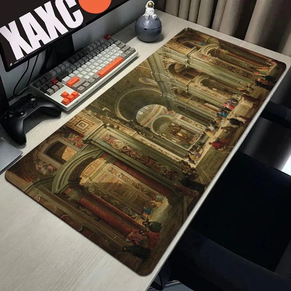 HYBXAXC Renaissance Cathedral Art Mouse Pad Non-Slip Desk Mat Vintage Painting Print Gaming Mousepad for PC Laptop
HYBXAXC Renaissance Cathedral Art Mouse Pad Non-Slip Desk Mat Vintage Painting Print Gaming Mousepad for PC Laptop