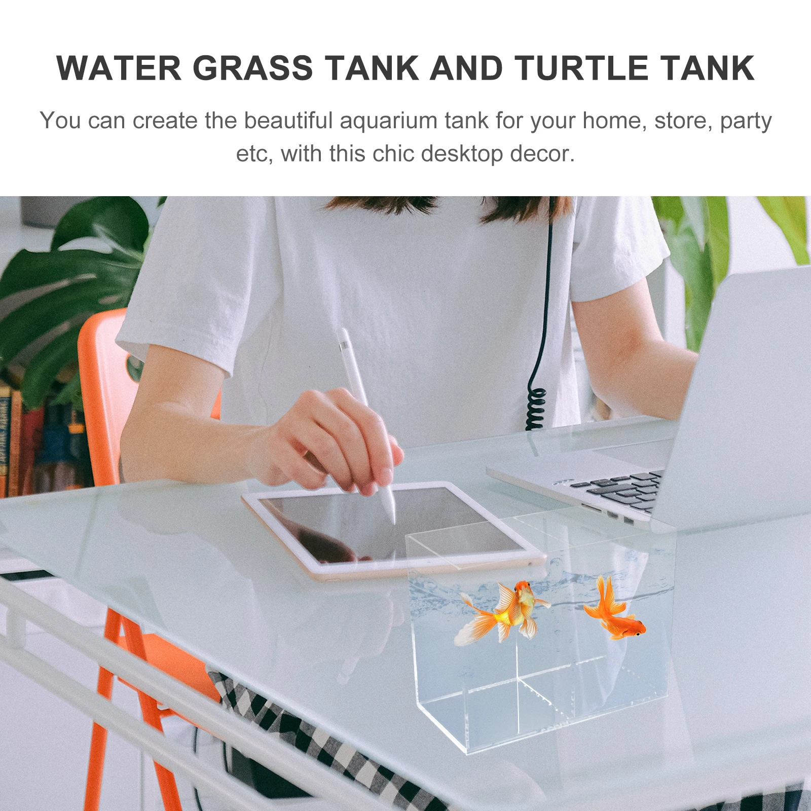 Acrylic Desktop Fish Tank Small Transparent Aquarium for Betta Goldfish Clear Decorative Indoor Office
Acrylic Desktop Fish Tank Small Transparent Aquarium for Betta Goldfish Clear Decorative Indoor Office