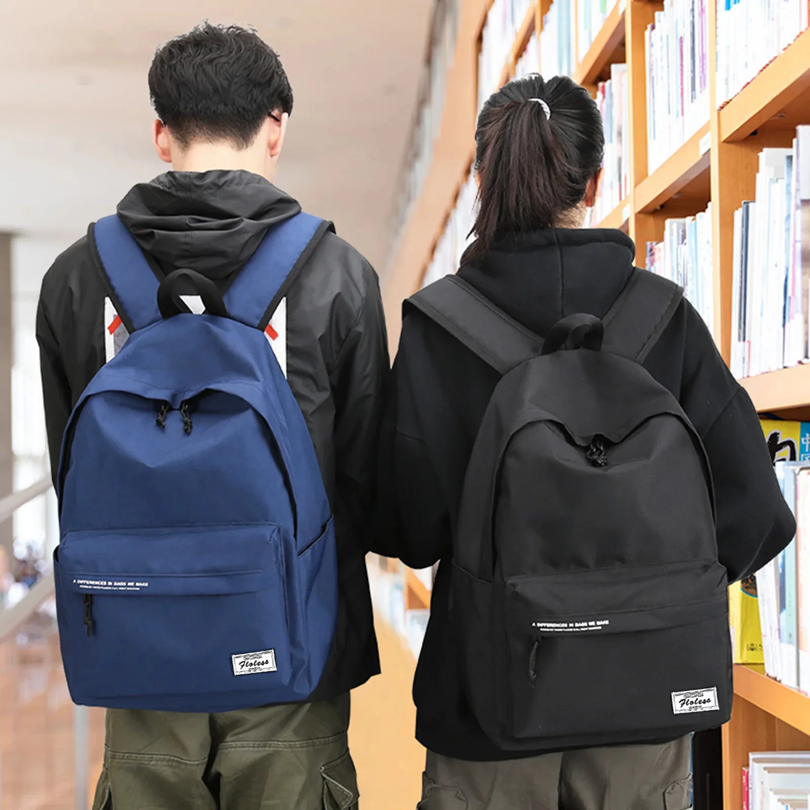 Large Capacity School Backpack for Girls Boys Nylon Lightweight Student Backpack School Bag, Black Classic Style Laptop Backpack
Large Capacity School Backpack for Girls Boys Nylon Lightweight Student Backpack School Bag, Black Classic Style Laptop Backpack
