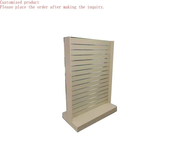 Custom.Modern Hot Sale MDF Slatwall Display Shelf for Supermarket Displaying Goods
Custom.Modern Hot Sale MDF Slatwall Display Shelf for Supermarket Displaying Goods
