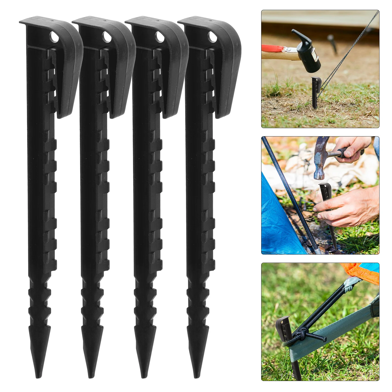 20pcs Outdoor Tarp Stakes Plastic Tent Pegs For Garden Camping Hiking Sand Spike Hooks Black Garden Decorations Landscaping
20pcs Outdoor Tarp Stakes Plastic Tent Pegs For Garden Camping Hiking Sand Spike Hooks Black Garden Decorations Landscaping