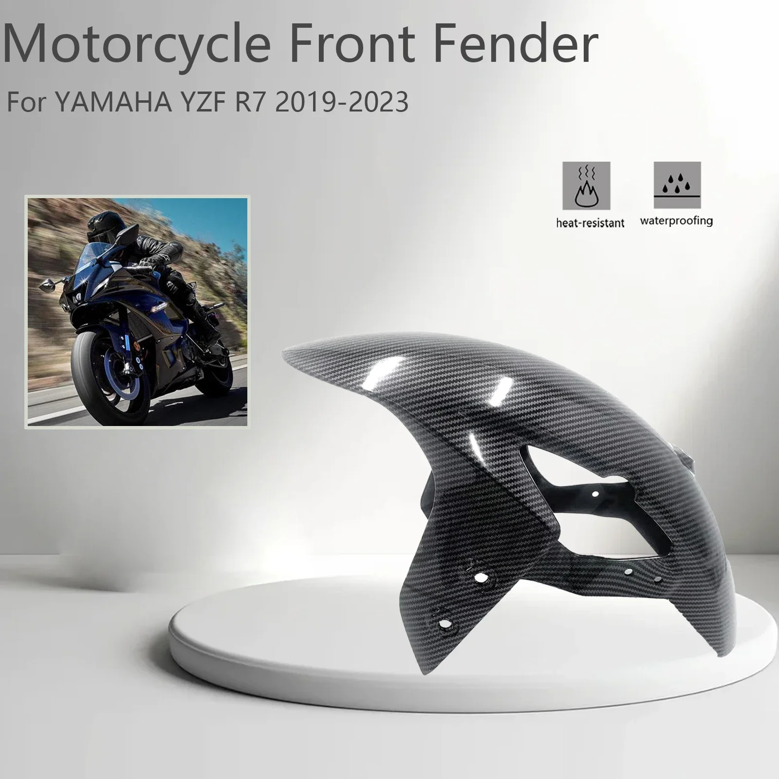New Motorcycle Front Fender Fairing Accessories ABS Carbon Fiber For YAMAHA YZF R7 2019-2023 splash guard fairing kit
New Motorcycle Front Fender Fairing Accessories ABS Carbon Fiber For YAMAHA YZF R7 2019-2023 splash guard fairing kit