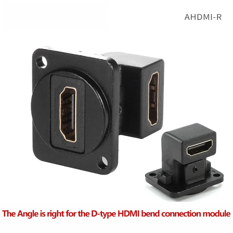 Type D HDMI 2.0 Plug Adapter 4K HD 90 Degree Right Angle L-Shaped Converter Two-Way Docking Module 86 Panel BaseVideo Connector
Type D HDMI 2.0 Plug Adapter 4K HD 90 Degree Right Angle L-Shaped Converter Two-Way Docking Module 86 Panel BaseVideo Connector