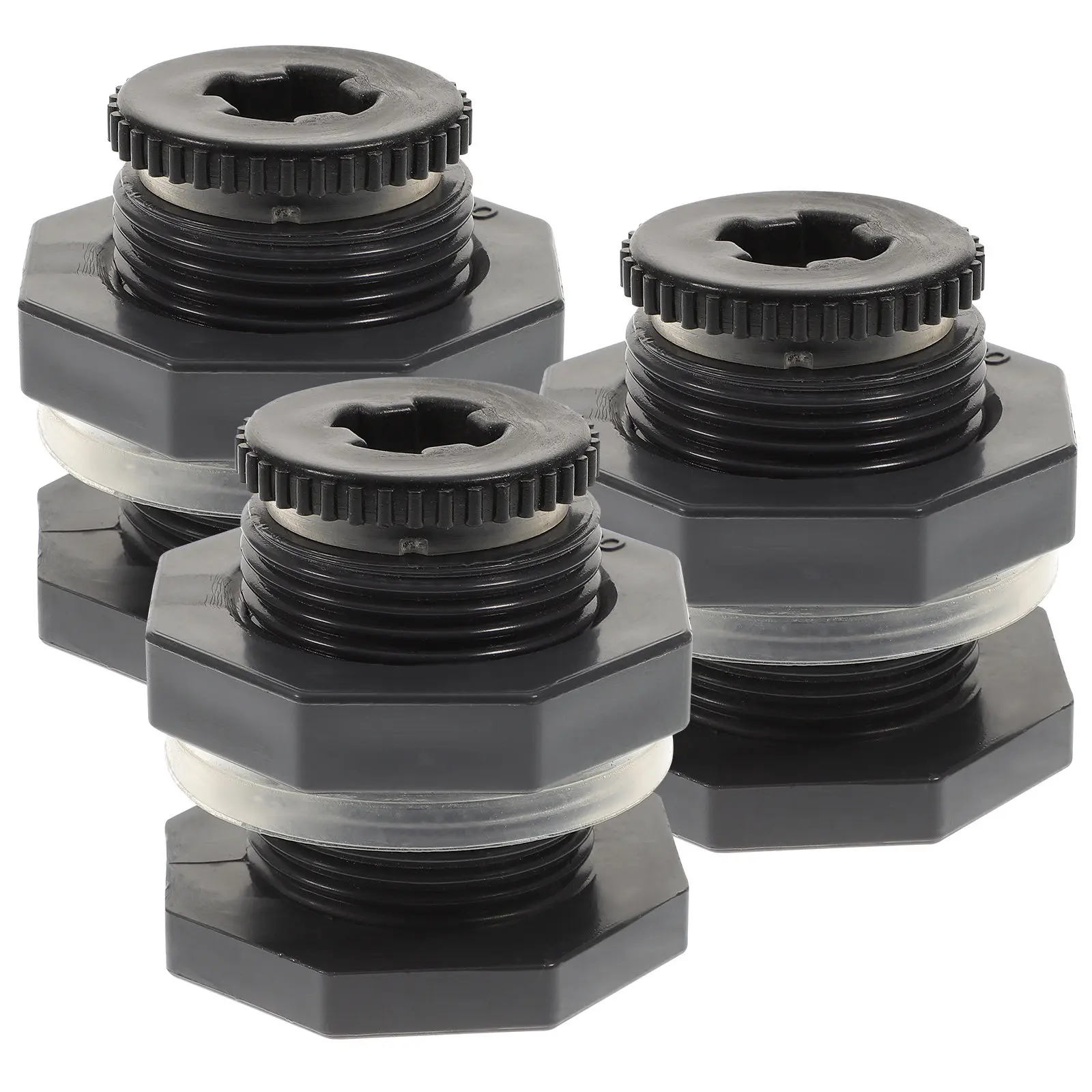 1Set Heavy Duty PVC Bulkhead Fitting Set with Thick Silicone Ferrules for Rain Barrels Aquariums Sinks Ponds Quick Drainage
1Set Heavy Duty PVC Bulkhead Fitting Set with Thick Silicone Ferrules for Rain Barrels Aquariums Sinks Ponds Quick Drainage