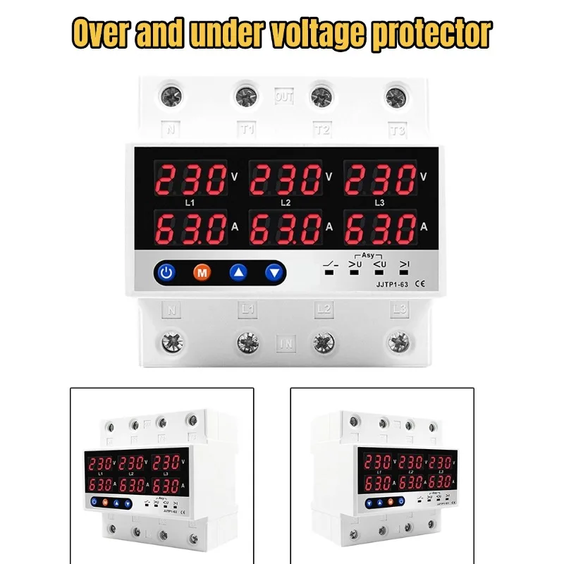 Quality Three-Phase Over-Voltage And Under-Voltage Protector With Current For Test Measurement Tool Accessory
Quality Three-Phase Over-Voltage And Under-Voltage Protector With Current For Test Measurement Tool Accessory