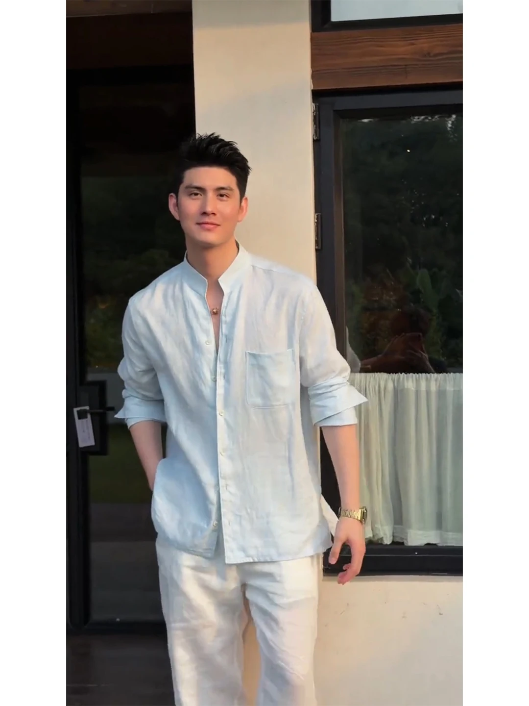 Ice Blue Chinese Style Linen Shirt Men's Long Sleeve Summer Sun Protection Silk Feel Cotton Linen Blend Premium Quality
Ice Blue Chinese Style Linen Shirt Men's Long Sleeve Summer Sun Protection Silk Feel Cotton Linen Blend Premium Quality