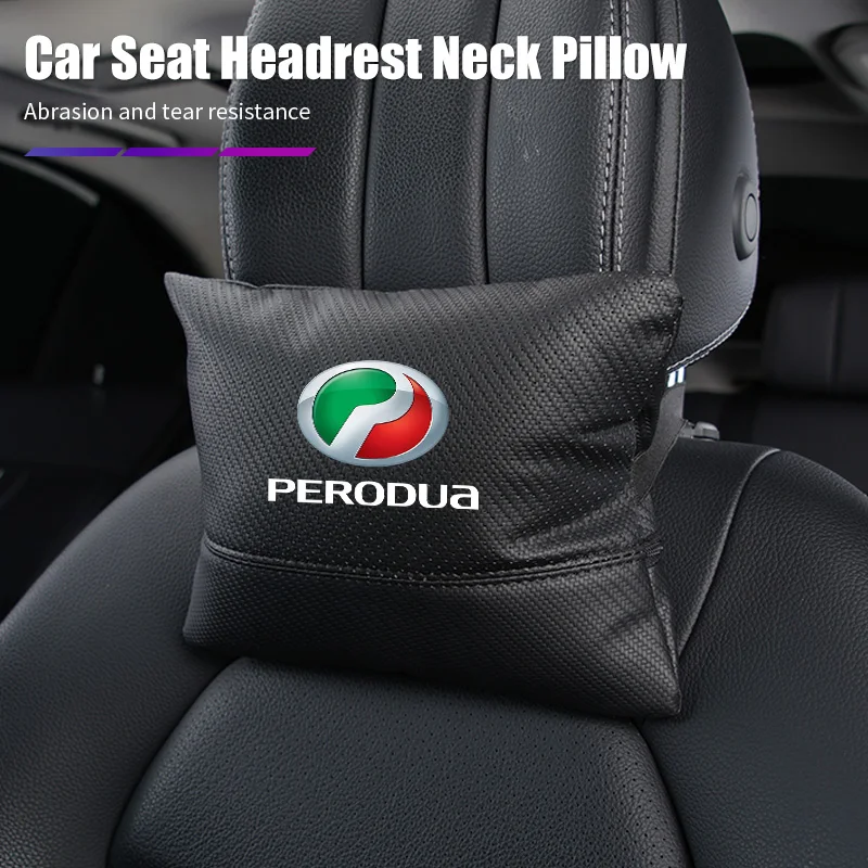 Leather Car Seat Headrest Pillow Neck Cushion Perforated Breathable Pillow For Perodua Myvi Axia Alza Kancil Rusa Kembara Kenari
Leather Car Seat Headrest Pillow Neck Cushion Perforated Breathable Pillow For Perodua Myvi Axia Alza Kancil Rusa Kembara Kenari