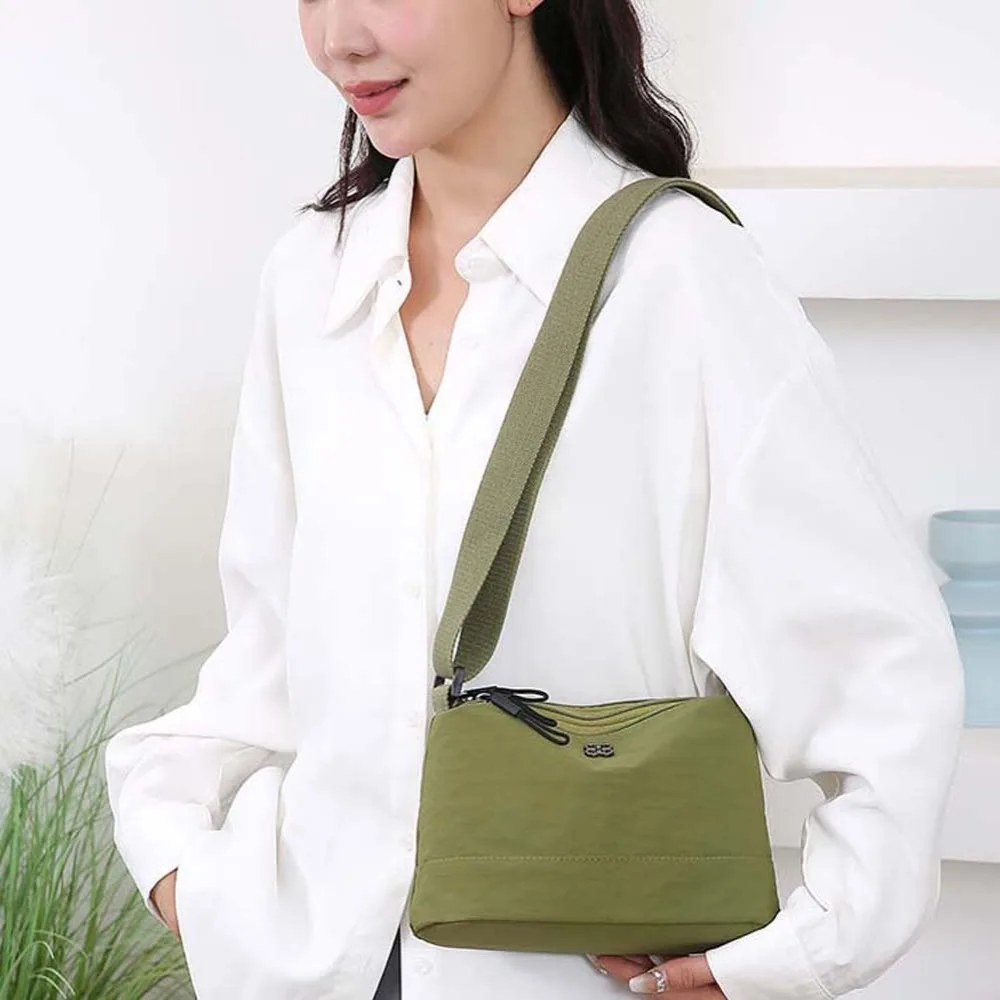 Wide Strap Nylon Square Bag Soft Japanese Style Large Capacity Shoulder Bag Green Khaki Casual Crossbody Pouch Travel
Wide Strap Nylon Square Bag Soft Japanese Style Large Capacity Shoulder Bag Green Khaki Casual Crossbody Pouch Travel