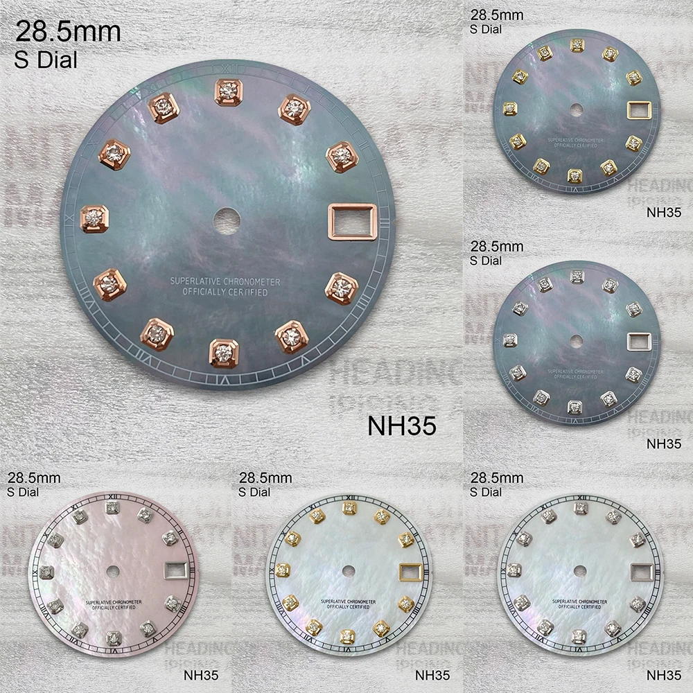 28.5mm S Logo Diamond Shell Dial Fit NH35/NH36/4R/7S Japan Movement High Quality Watch Modification Accessories
28.5mm S Logo Diamond Shell Dial Fit NH35/NH36/4R/7S Japan Movement High Quality Watch Modification Accessories