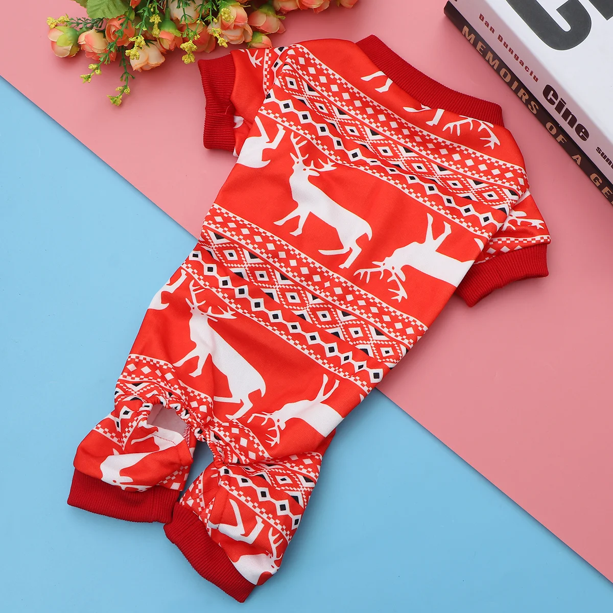 Pet Clothes Dog Christmas Costume Red L Comfortable Acrylic Fiber Puppy Garment Easy to Put on Stylish Winter Holiday Outfit
Pet Clothes Dog Christmas Costume Red L Comfortable Acrylic Fiber Puppy Garment Easy to Put on Stylish Winter Holiday Outfit