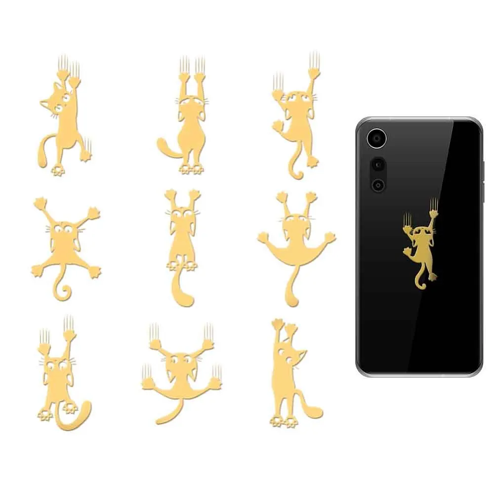 9Pcs Nickel Self-adhesive Picture Stickers Metal Decals Golden Cat Shape 40x40mm
9Pcs Nickel Self-adhesive Picture Stickers Metal Decals Golden Cat Shape 40x40mm