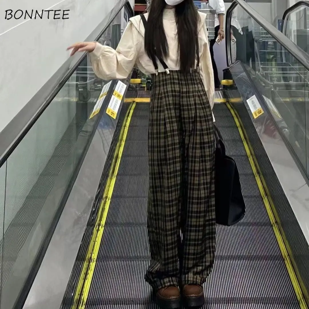 Jumpsuits Women Spring New Vintage Design Strap High Waist Casual Loose Plaid Harajuku Aesthetic Clothing All-match Tender Mujer
Jumpsuits Women Spring New Vintage Design Strap High Waist Casual Loose Plaid Harajuku Aesthetic Clothing All-match Tender Mujer