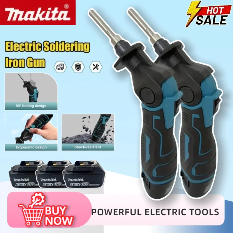 Бесщеточный электрический паяльник Makita с регулируемым углом наклона 0–90° ° Портативный паяльник с постоянной температурой, инструменты для сварки, вилка стандарта ЕС
Бесщеточный электрический паяльник Makita с регулируемым углом наклона 0–90° ° Портативный паяльник с постоянной температурой, инструменты для сварки, вилка стандарта ЕС