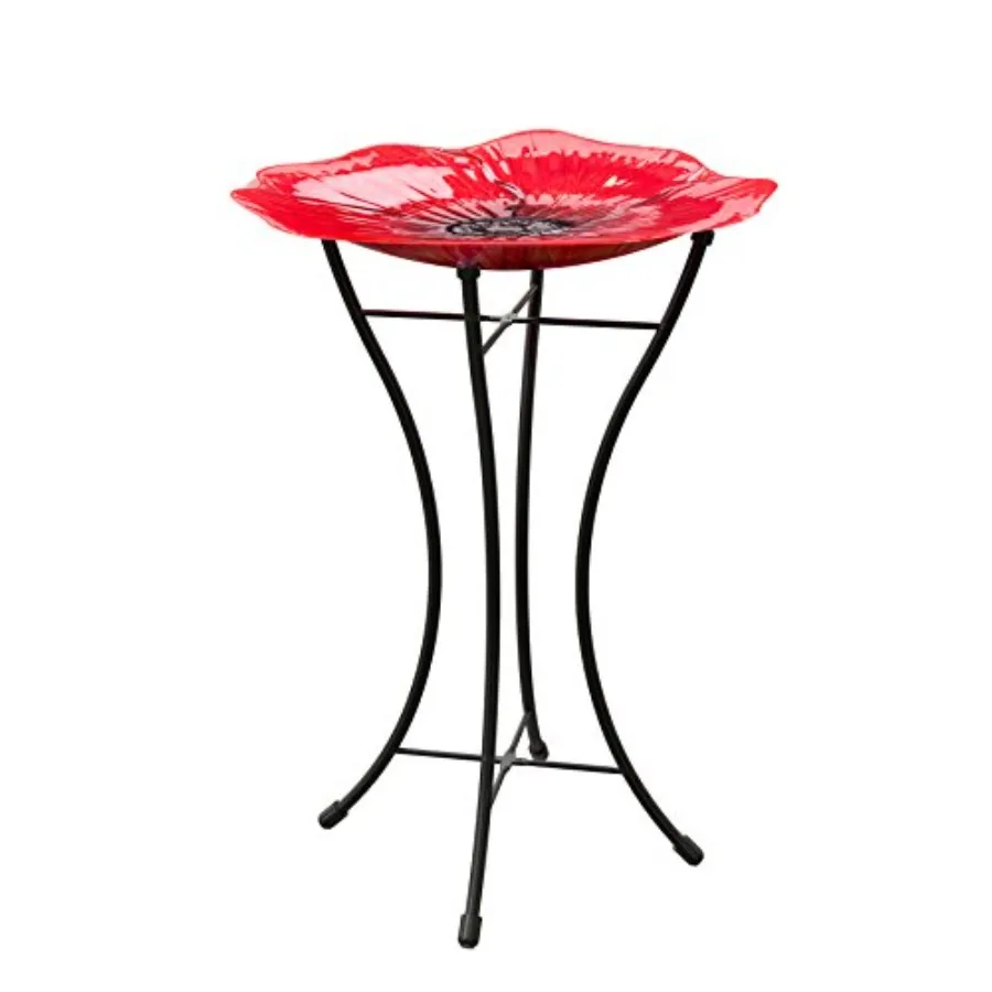 086195 Poppy Glass Bird Bath birdbaths, 16 in. Dia, Red
086195 Poppy Glass Bird Bath birdbaths, 16 in. Dia, Red
