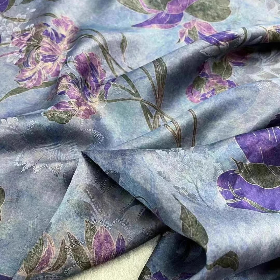 25 мм фиолетовая шелковая ткань из провинции Гуандун с цветочным принтом для летнего платья, юбки, рубашки, блузки, ткань для шитья своими руками R2012
25 мм фиолетовая шелковая ткань из провинции Гуандун с цветочным принтом для летнего платья, юбки, рубашки, блузки, ткань для шитья своими руками R2012